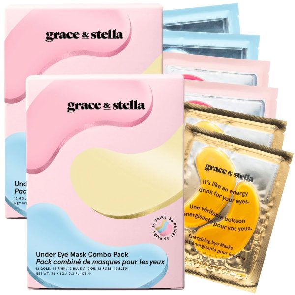 under eye mask combo (2 packs of 36 pairs)